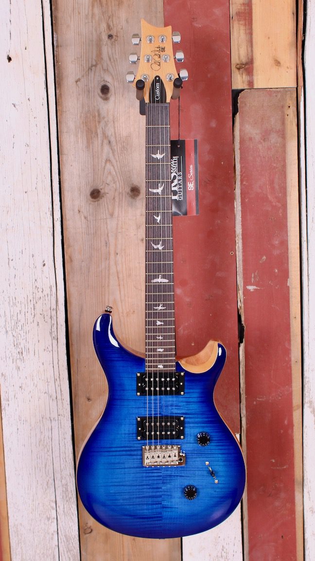 PRS SE Custom 24 Faded Blue Burst | Muddy River Guitars