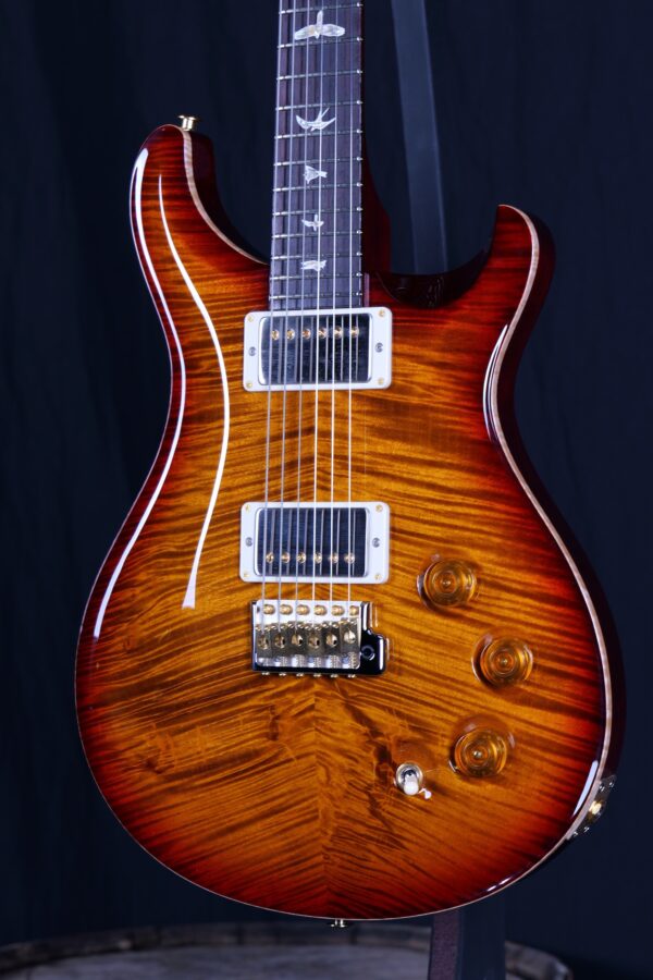 PRS DGT 10 Top w/Bird Inlays - Dark Cherry Sunburst - Image 3