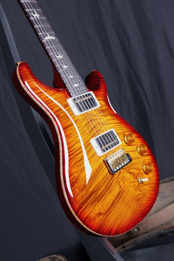 PRS DGT 10 Top w/Bird Inlays - Dark Cherry Sunburst - Image 4