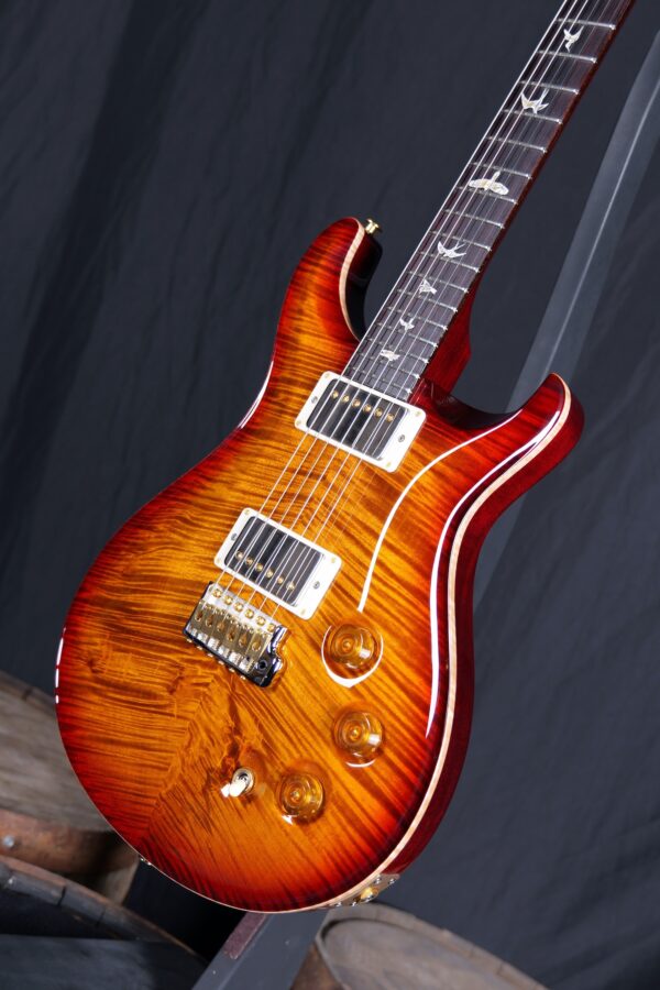 PRS DGT 10 Top w/Bird Inlays - Dark Cherry Sunburst - Image 5